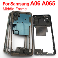 Casing HP A065, Frame Tengah Pengganti, Cover Baterai Belakang A06 4G, Pintu Belakang dengan Lensa Kamera untuk Samsung Galaxy
