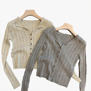 2026 Spring Autumn New Style Knitted Sweater Fashion All <b>Match</b> Slim <b>Long</b> Sleeve T Elegant All <b>Match</b> Knitted Shirt - Product Image 1