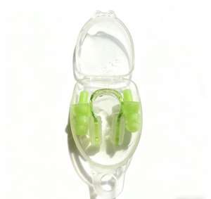 पेशेवर वाटरप्रूफ सिलिकॉन नाक क्लिप और इयरप्लग सेट वयस्कों के लिए हड्डी चालन स्विमिंग इयरप्लग सेट करता है - Product Image 6