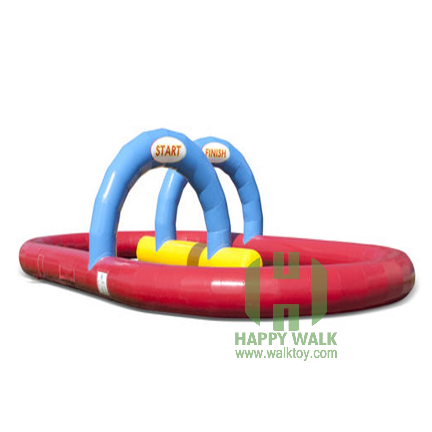 Custom size inflatable race track for outdoor activity