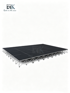<b>Stage</b> <b>Platform</b> with Stair Event Concert Portable <b>Stage</b> Folding Aluminum Alloy Wedding <b>Stage</b> <b>Platform</b> for Event - Product Image 1