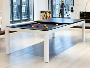 Nouvelle <span class=keywords><strong>table</strong></span> de <span class=keywords><strong>billard</strong></span> 3-en-1 2026 avec plateau de <span class=keywords><strong>billard</strong></span> et de ping-pong et chaises <span class=keywords><strong>pour</strong></span> usage domestique - Product Image 2