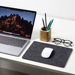 Modern Square Felt Cork Mouse Pad Mat Eco-Friendly No Slip Durable Home Office School Supplies Desk Accessories - Product Image 1