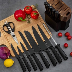 Cuchillos De Cocina Professional Kitchen <b>Knives</b> Accessories Black Japanese Chef <b>Knife</b> <b>Set</b> Kitchen <b>Knife</b> <b>Set</b> with Holder - Product Image 2