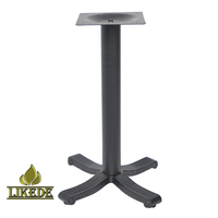 Pied de table victorien en fonte robuste pour extérieur, base de table de restaurant en métal thermolaqué