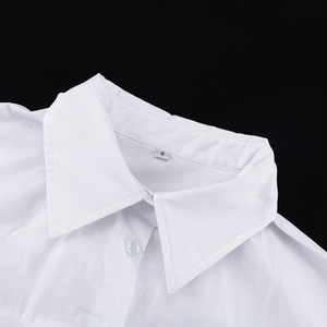 <span class=keywords><strong>Elegante</strong></span> <span class=keywords><strong>Abito</strong></span> Lungo Estivo-Autunnale con Bottoni, Casual ed <span class=keywords><strong>Elegante</strong></span>, in <span class=keywords><strong>Cotone</strong></span> Bianco Plissettato per Donne - Product Image 6