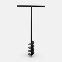 Mini-tarière manuelle pour trous de poteaux, tarière manuelle pour trous de poteaux de clôture, pour usage en jardin