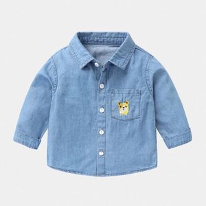 Veste en jean tendance pour garçon, printemps-automne, avec poches, vente en gros, achat en ligne - Product Image 2