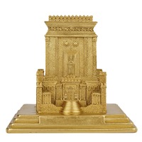 Modèle de château du Temple Saint, artisanat en résine, décoration d'église, décoration de Hanoucca, décoration de Jérusalem