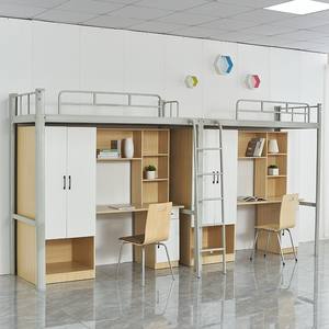 Literas de acero de dos pisos para estudiantes adultos adecuadas para dormitorios, dormitorios, apartamentos, escuelas, hospitales, hoteles - Product Image 6