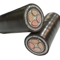 Câble d'alimentation XLPE SWA LSZH 6724/3.3kV HFFR (ignifuge sans halogène) de forme sectorielle multicœur BS 1.9