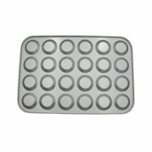 Moule à mini-tartes 24 cavités, revêtement antiadhésif durable pour la cuisson au four. Petits pâtisseries, muffins et gâteaux - Product Image 4