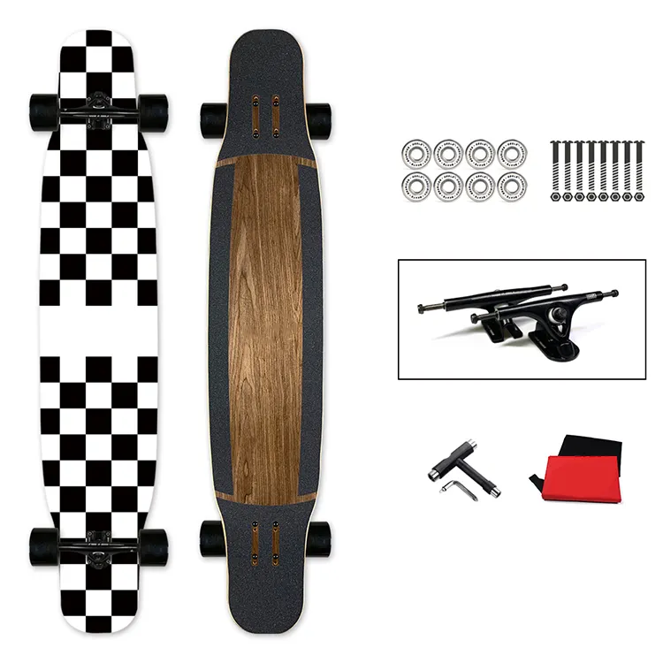 Goede Kwaliteit Custom Cruiser Skate Board Op Straat Lange Board Skateboard Voor Amerika