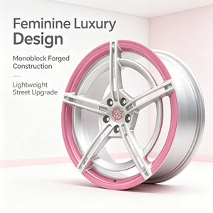 Jantes forgées monobloc à cinq branches Feminine Stance Tuning 15 16 pouces compatibles avec Mini <span class=keywords><strong>Cooper</strong></span> <span class=keywords><strong>Fiat</strong></span> <span class=keywords><strong>500</strong></span> Tesla Model 3 Volkswagen Beetle - Product Image 3