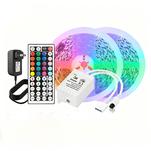 Bande lumineuse <span class=keywords><strong>Led</strong></span> <span class=keywords><strong>RGB</strong></span> 5050, <span class=keywords><strong>ruban</strong></span> d'éclairage étanche, avec télécommande, Flexible, pour rétro-éclairage de la télévision, salle de fête, 5M-30M, 5 v - Product Image 4