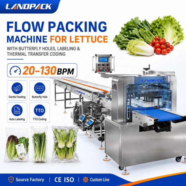 Automatic Strawberry Tomato Apple Vegetable Lettuce Flow Packaging Packing Machine