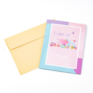 ดอกไม้สำหรับวันวาเลนไทน์วันแม่3D การ์ดอวยพรป๊อปอัพพร้อมซองจดหมายและโน้ต - Product Image 4