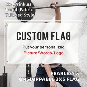 Drapeau mural personnalisé en polyester 3x5 pieds, impression numérique vierge pour cadeaux de mariage et affichage avec mât en aluminium - Product Image 4