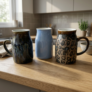 Tasse à café en céramique à motif léopard, tasse à thé en porcelaine, vaisselle moderne pour la maison et le bureau - Product Image 2