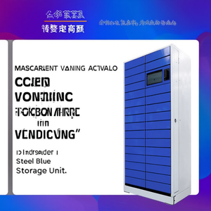 Distributeur automatique indépendant Ttake avec écran tactile, 12 tiroirs, unité de stockage en acier bleu - Product Image 2