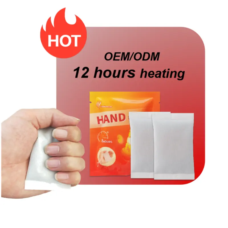 Vendita calda Logo Personalizzato scaldamani per tasca più caldo impacco caldo rilievo di calore di riscaldamento scaldino della mano