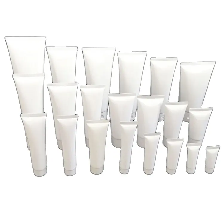 Witte Cosmetische Zachte Fles Lotion Squeeze Tube Gezichtsreiniger Crème Verpakking Buis Voor Gezicht Wassen