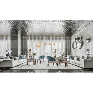 LL49 Interior Design 304 Stainless Steel Water Ripple <b>Sheet</b> Black Color <b>Mirror</b> Water Wave Metal Panels for Hotel Wall - Product Image 5