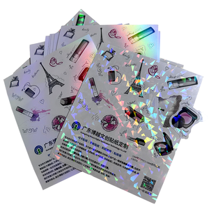 Adhésif personnalisé A4 A5 A6 vinyle Kawaii coréen baiser coupe arc-en-ciel <span class=keywords><strong>effet</strong></span> paillettes feuilles d'autocollants impression - Product Image 2