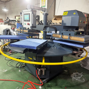 Presse à chaleur rotative professionnelle de haute qualité avec deux chauffages, six tables de travail, six plaques et 6 stations, formats 40x60, 40x50, 40x40. - Product Image 3