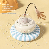 Juguete Interactivo para Gatos con Sensor Inteligente, Recargable por USB, Rotación Automática, Láser y Pluma, Venta al Por Mayor