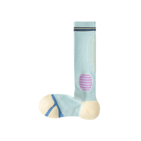 Chaussettes de football pour hommes en polyester, hauteur genou, avec logo couleur personnalisé, respirantes, anti-humidité, soutien de la voûte plantaire, chaussettes de sport athlétiques