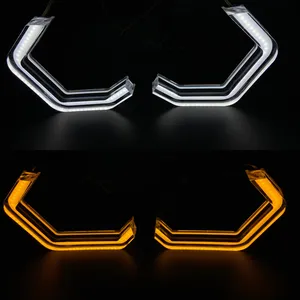 Faros LED de doble color, marcador LED, Ojos de Ángel, Ojos de Ángel de cristal para BMW E90 F30 e92 m3 M4