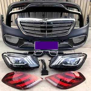 Kit de Actualización de Carrocería Completo para <span class=keywords><strong>Mercedes</strong></span> Clase S W222 AMG, Modificación de Modelo Antiguo a Nuevo Modelo S65 <span class=keywords><strong>Maybach</strong></span> S450 - Guardabarros Delantero y Trasero - Product Image 5
