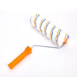 Rouleau à <span class=keywords><strong>peinture</strong></span> en polyester à poignée en plastique, personnalisable, bleu et jaune, <span class=keywords><strong>pour</strong></span> une <span class=keywords><strong>peinture</strong></span> rapide - Product Image 3