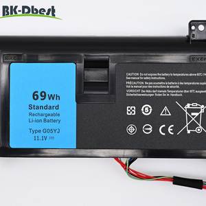 Nhà máy cung cấp trực tiếp g05yj Pin cho <span class=keywords><strong>Dell</strong></span> <span class=keywords><strong>ALIENWARE</strong></span> <span class=keywords><strong>14</strong></span> M14x <span class=keywords><strong>R3</strong></span> R4 p39g máy tính xách tay - Product Image 3