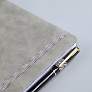 简约A5精装日记100表学生商务笔记本耐用松紧带聚氨酯皮革各种包括A6 A4 - Product Image 3