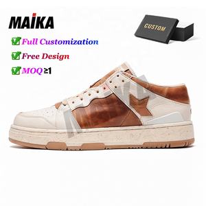 OEM Baskets vierges Chaussures de sport décontractées à la mode Chaussures de <span class=keywords><strong>basket</strong></span>-ball Vol cool <span class=keywords><strong>Noir</strong></span> pour hommes femmes Chaussures de skateboard en cuir véritable - Product Image 1