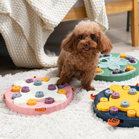 Distributeur de friandises coulissant anti-étouffement en plastique durable pour stimulation mentale, jouet de puzzle éducatif pour chien à alimentation lente