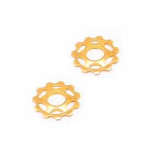 Pignone per bici color oro robusto cambio cambio di marcia giallo parti di trasmissione assemblaggio ciclistico sistema di miglioramento - Product Image 4