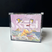 Boîtier en acrylique pour boîte anglaise Booster Pack Protection UV Boîte de présentation magnétique transparente pour boîte de booster Poke