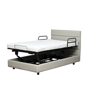 Lit électrique avec fonction de levage, matelas de massage entièrement automatique, lit double moderne et minimaliste pour chambre à coucher - Product Image 1