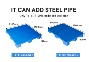 แท่นวางสินค้าพลาสติก HDPE ขนาด1100X1100X140มม. ทนทานสำหรับเชื่อมแบบยุโรปหน้าเดียว4ทาง - Product Image 4