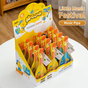 Guitare jouet éducative pour bébé, best-seller, personnalisée, dessin animé, ensemble d'instruments <span class=keywords><strong>de</strong></span> <span class=keywords><strong>musique</strong></span> pour enfants, plastique, fonctionne sur piles, 12 pièces - Product Image 2