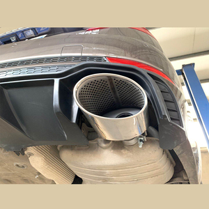 Difusor Trasero Negro Brillante para <span class=keywords><strong>Coche</strong></span> A4 B9, Estilo RS4, Divisor de Parachoques Trasero con Puntas de Escape para Audi A4 S4 B9 2017 2018 2019 - Product Image 5