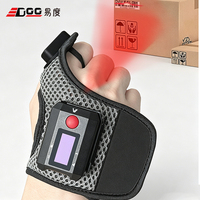 Escáner de Código de Barras Inalámbrico Edoo, Lector de Códigos QR en Forma de Guante para Gestión de Inventario, Logística y Recolección en Almacenes