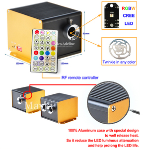 Moteur d'éclairage à fibre optique contrôlé par WiFi Tuya 12W RGBW avec effet scintillant pour <span class=keywords><strong>plafond</strong></span> étoilé à fibre optique intérieur - Product Image 6