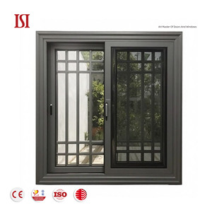 Tùy chỉnh thiết kế hiện đại cửa sổ trượt nhôm hai lớp cho khách sạn biệt thự mở ngang với tính năng màn hình lưới - Product Image 1