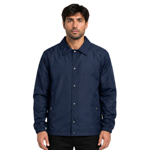 Custom <b>Men</b>’s <b>Lightweight</b> Coaches <b>Jacket</b> Wholesale Windbreaker Reflective Reversible Coach <b>Jackets</b> collar <b>jacket</b> and shirt - Product Image 1