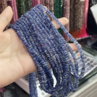 Perles de Kyanite Bleue Naturelle Facettées 3-5mm pour la Fabrication de Bijoux, Rondelles DIY pour Bracelets et Colliers, Vente en Gros Jinstone