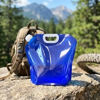 Sac de stockage d'eau portable 3L/5L/10L avec bec verseur et poignée pour camping, randonnée et cyclisme